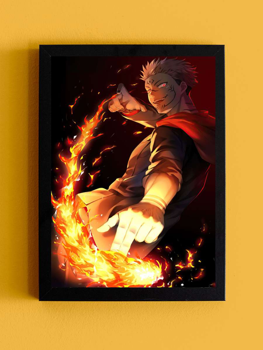 Jujutsu Kaisen  Anime Tablo Siyah Çerçeveli Yüksek Kalite Anime Duvar Poster Tablo - En İyi Fiyatlarla