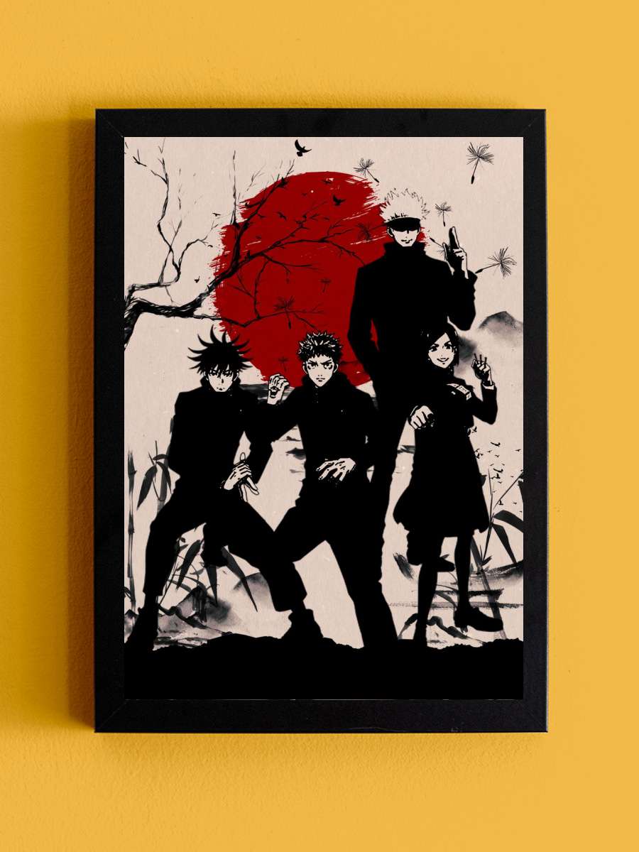 Jujutsu Kaisen Anime Tablo Siyah Çerçeveli Yüksek Kalite Anime Duvar Poster Tablo - En İyi Fiyatlarla