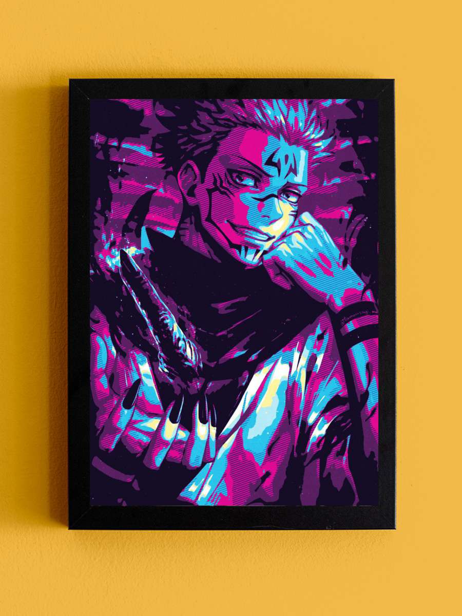 Jujutsu Kaisen Anime Tablo Siyah Çerçeveli Yüksek Kalite Anime Duvar Poster Tablo - En İyi Fiyatlarla