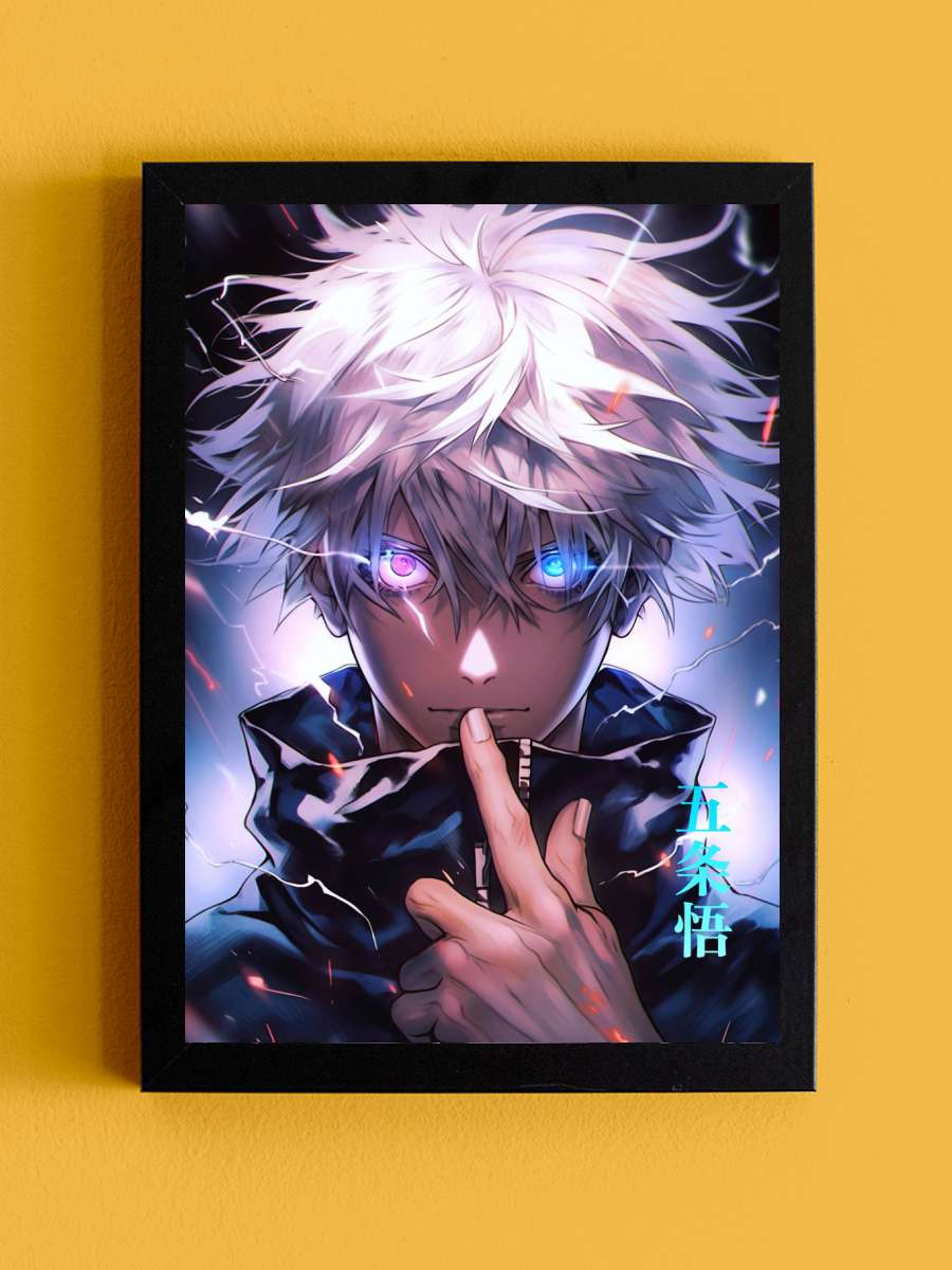 Jujutsu Kaisen Anime Tablo Siyah Çerçeveli Yüksek Kalite Anime Duvar Poster Tablo - En İyi Fiyatlarla