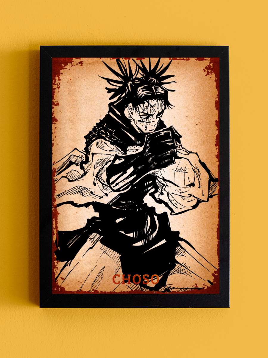 Jujutsu Kaisen Anime Tablo Siyah Çerçeveli Yüksek Kalite Anime Duvar Poster Tablo - En İyi Fiyatlarla