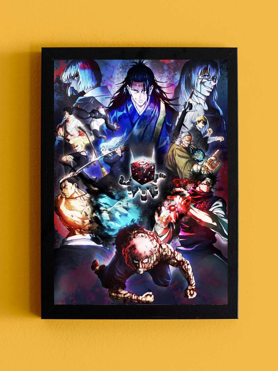 Jujutsu Kaisen Anime Tablo Siyah Çerçeveli Yüksek Kalite Anime Duvar Poster Tablo - En İyi Fiyatlarla