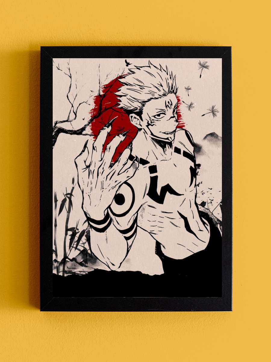 Jujutsu Kaisen Anime Tablo Siyah Çerçeveli Yüksek Kalite Anime Duvar Poster Tablo - En İyi Fiyatlarla