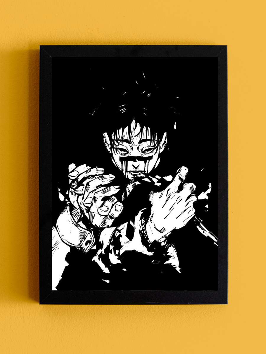 Jujutsu Kaisen Anime Tablo Siyah Çerçeveli Yüksek Kalite Anime Duvar Poster Tablo - En İyi Fiyatlarla