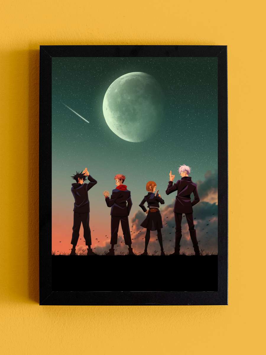 Jujutsu Kaisen Anime Tablo Siyah Çerçeveli Yüksek Kalite Anime Duvar Poster Tablo - En İyi Fiyatlarla