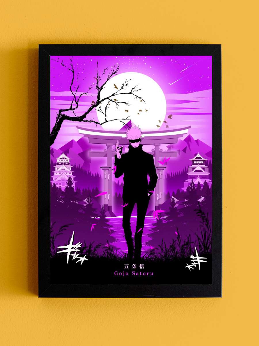 Jujutsu Kaisen Anime Tablo Siyah Çerçeveli Yüksek Kalite Anime Duvar Poster Tablo - En İyi Fiyatlarla