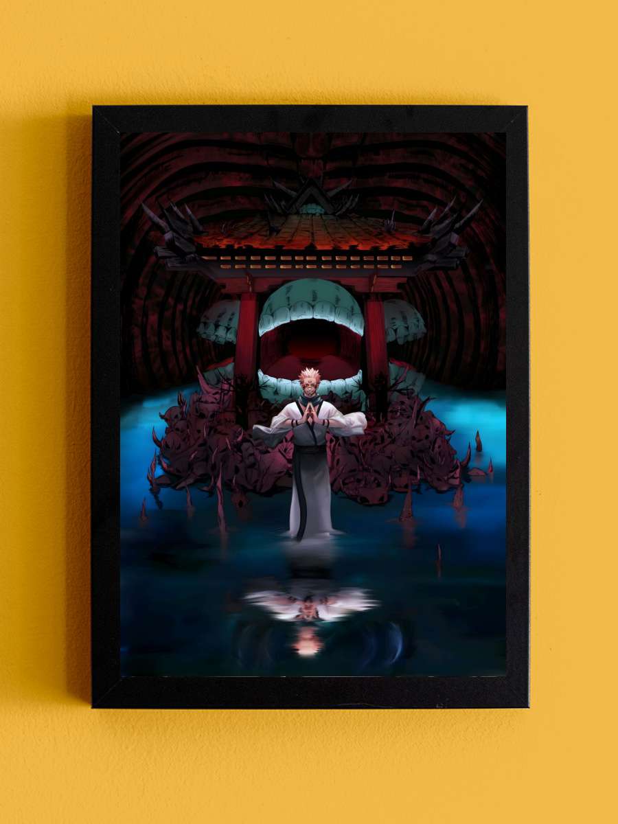Jujutsu Kaisen Sukuna Anime Tablo Siyah Çerçeveli Yüksek Kalite Anime Duvar Poster Tablo - En İyi Fiyatlarla