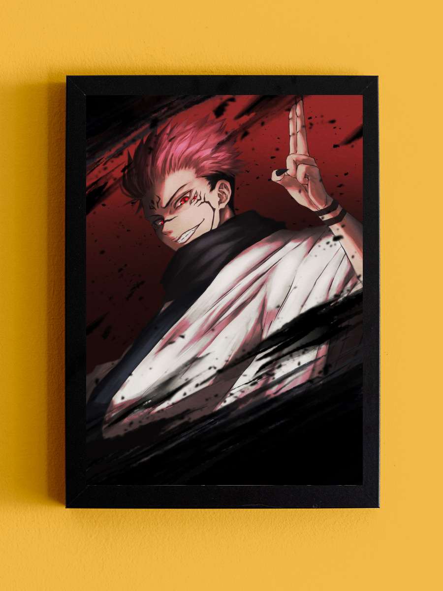 Jujutsu Kaisen Sukuna Anime Tablo Siyah Çerçeveli Yüksek Kalite Anime Duvar Poster Tablo - En İyi Fiyatlarla