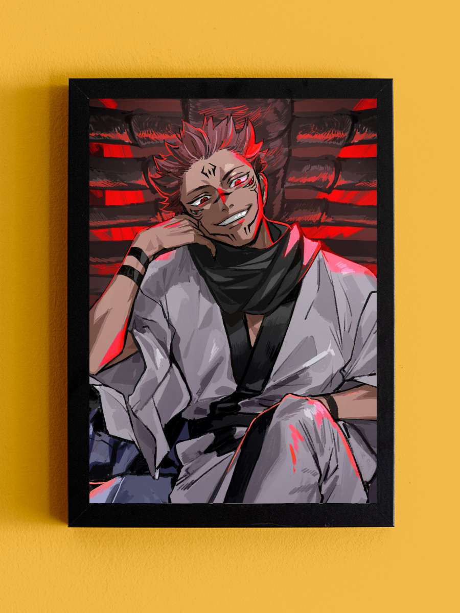 Jujutsu Kaisen Sukuna Anime Tablo Siyah Çerçeveli Yüksek Kalite Anime Duvar Poster Tablo - En İyi Fiyatlarla