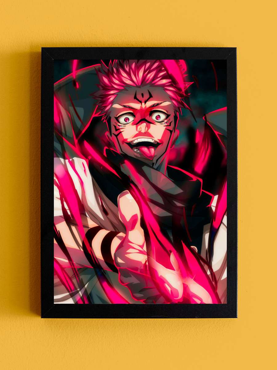 Jujutsu Kaisen Sukuna Anime Tablo Siyah Çerçeveli Yüksek Kalite Anime Duvar Poster Tablo - En İyi Fiyatlarla