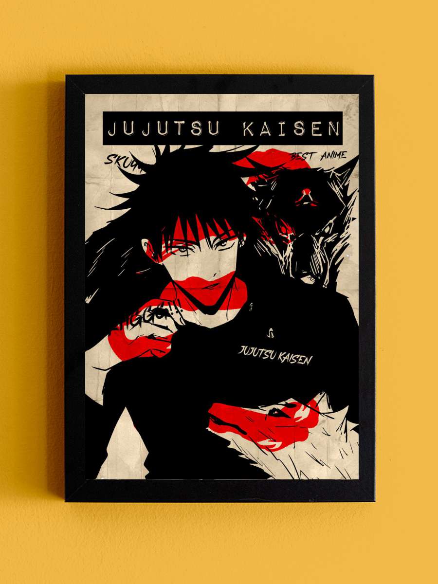 Jujutsu Kaisen VIntage Anime Tablo Siyah Çerçeveli Yüksek Kalite Anime Duvar Poster Tablo - En İyi Fiyatlarla