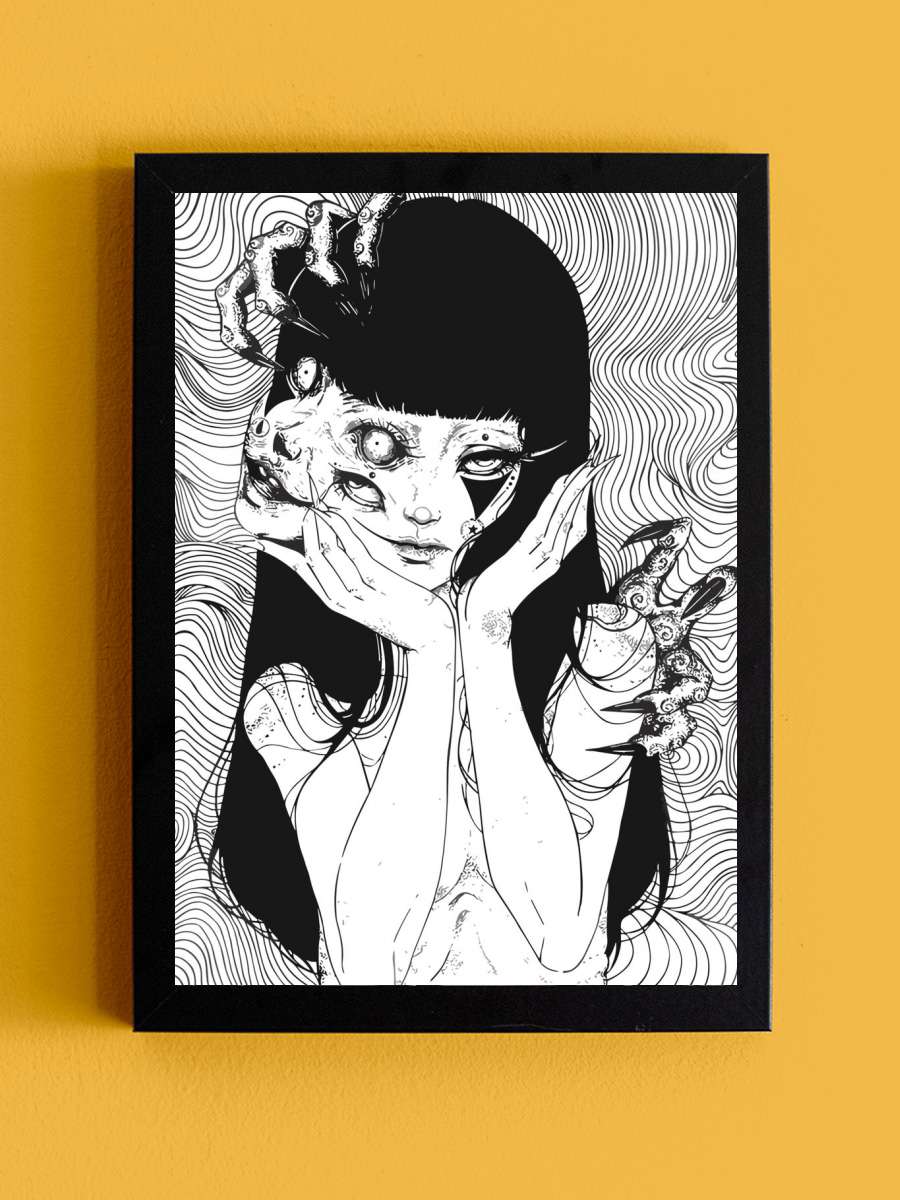 Junji ito Anime Tablo Siyah Çerçeveli Yüksek Kalite Anime Duvar Poster Tablo - En İyi Fiyatlarla