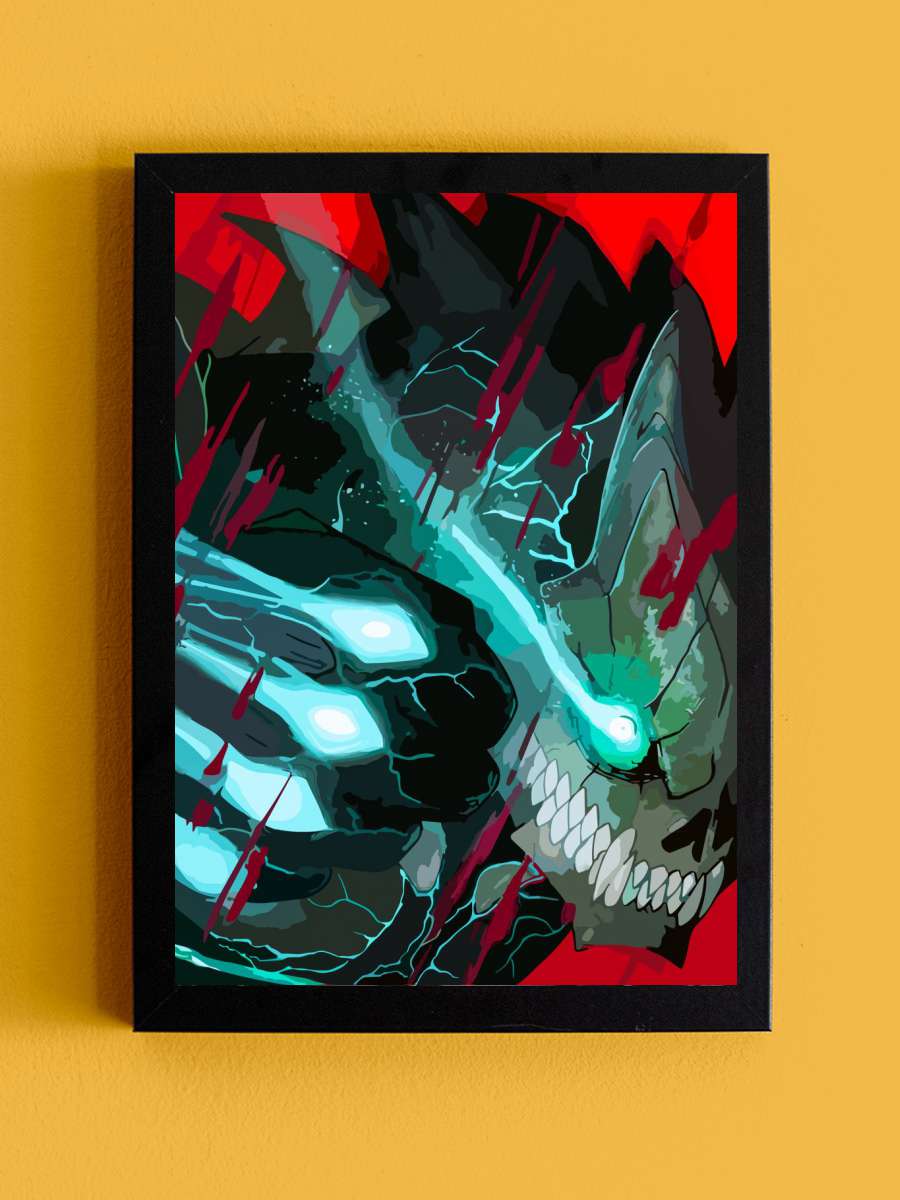 Kaiju No 8 Anime Tablo Siyah Çerçeveli Yüksek Kalite Anime Duvar Poster Tablo - En İyi Fiyatlarla