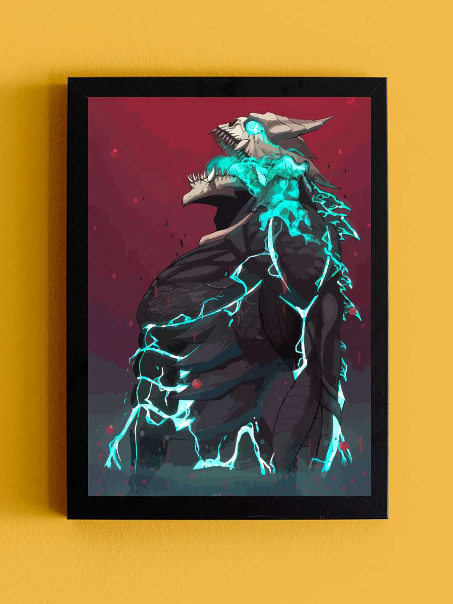 kaiju no 8 Anime Tablo Siyah Çerçeveli Yüksek Kalite Anime Duvar Poster Tablo - En İyi Fiyatlarla