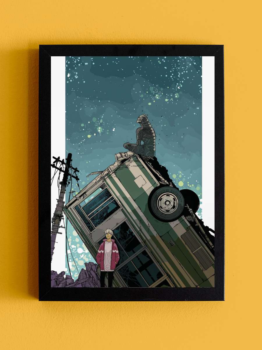 Kaiju No 8 Anime Tablo Siyah Çerçeveli Yüksek Kalite Anime Duvar Poster Tablo - En İyi Fiyatlarla