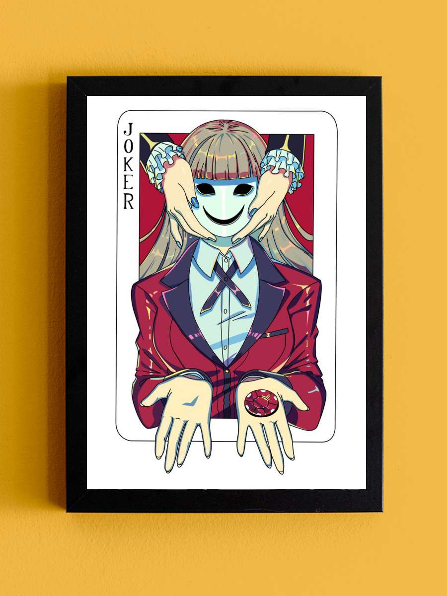 Kakegurui Momobami Kirari Anime Tablo Siyah Çerçeveli Yüksek Kalite Anime Duvar Poster Tablo - En İyi Fiyatlarla