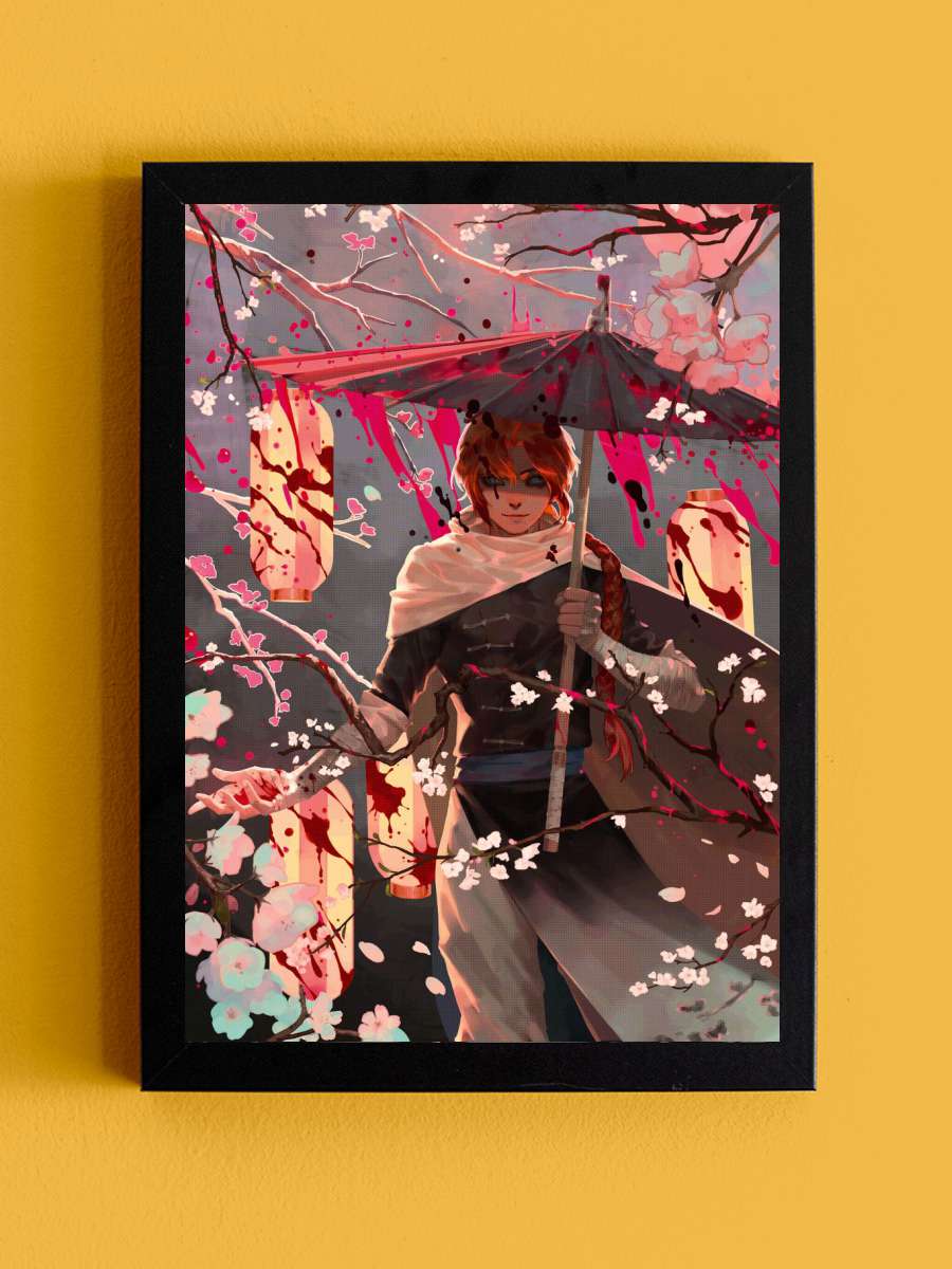 Kamui Gintama Anime Tablo Siyah Çerçeveli Yüksek Kalite Anime Duvar Poster Tablo - En İyi Fiyatlarla