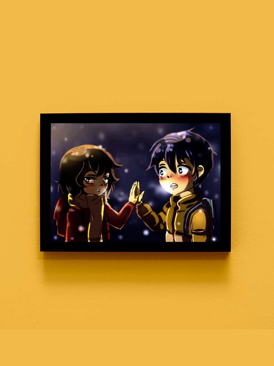 kayo and satoru Anime Tablo Siyah Çerçeveli Yüksek Kalite Anime Duvar Poster Tablo - En İyi Fiyatlarla