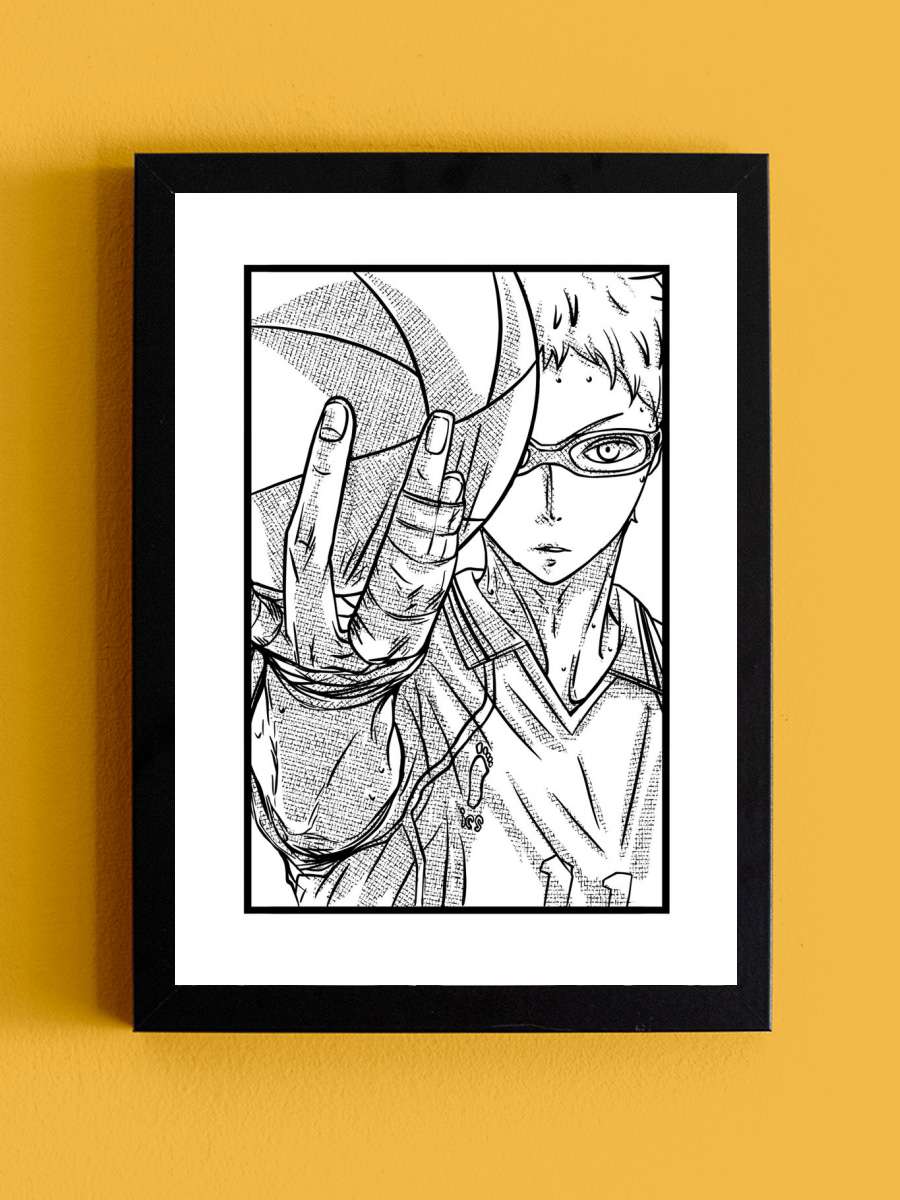 Kei Tsukishima Anime Tablo Siyah Çerçeveli Yüksek Kalite Anime Duvar Poster Tablo - En İyi Fiyatlarla