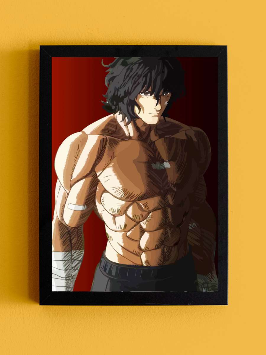 Kengan Ashura Anime Tablo Siyah Çerçeveli Yüksek Kalite Anime Duvar Poster Tablo - En İyi Fiyatlarla