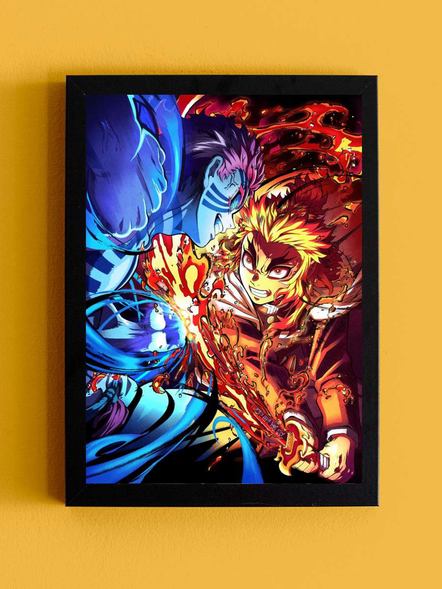 Kimetsu no Yaiba Anime Tablo Siyah Çerçeveli Yüksek Kalite Anime Duvar Poster Tablo - En İyi Fiyatlarla