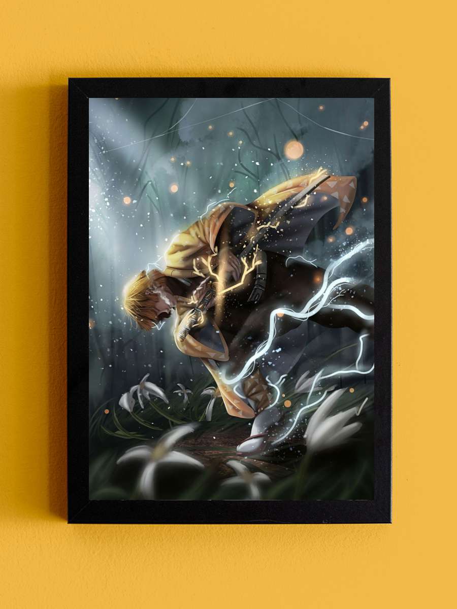 Kimetsu No Yaiba Anime Tablo Siyah Çerçeveli Yüksek Kalite Anime Duvar Poster Tablo - En İyi Fiyatlarla