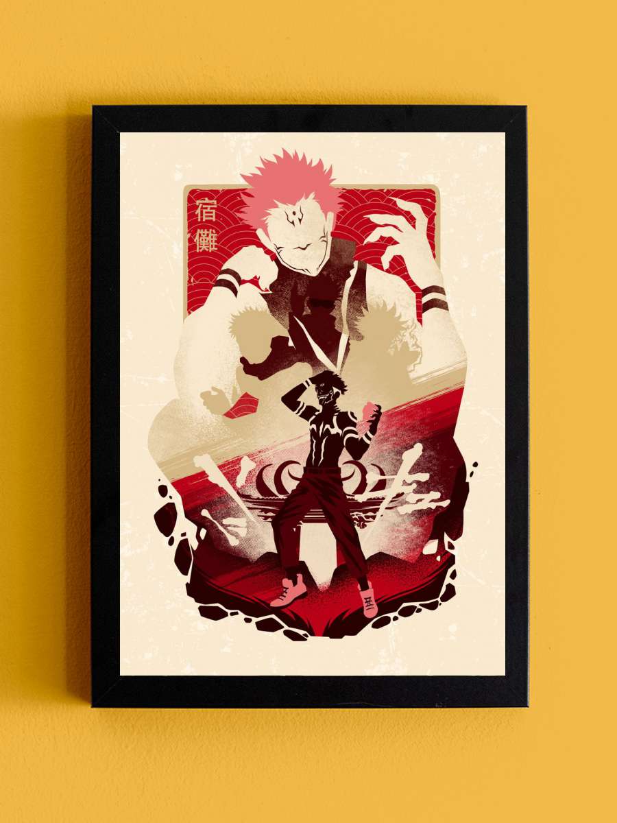 King of Curses Anime Tablo Siyah Çerçeveli Yüksek Kalite Anime Duvar Poster Tablo - En İyi Fiyatlarla