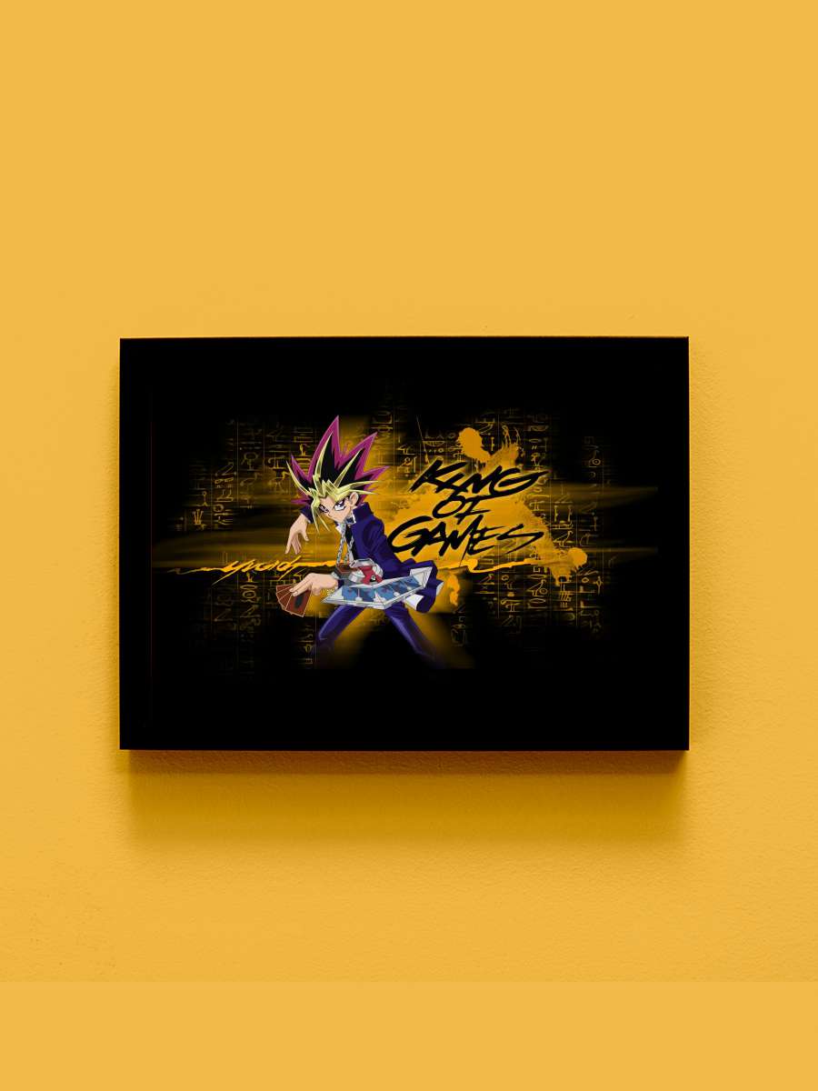 King of Games Anime Tablo Siyah Çerçeveli Yüksek Kalite Anime Duvar Poster Tablo - En İyi Fiyatlarla
