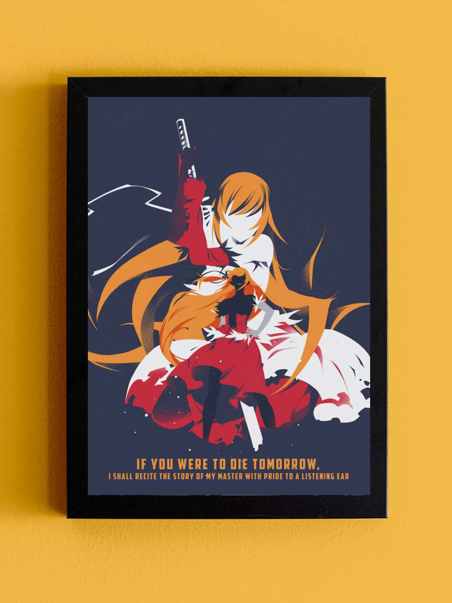 Kiss Shot Anime Tablo Siyah Çerçeveli Yüksek Kalite Anime Duvar Poster Tablo - En İyi Fiyatlarla
