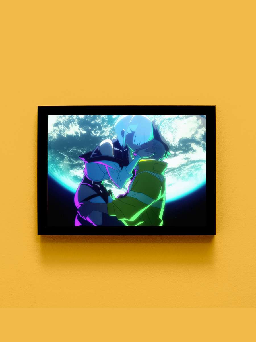 Kissing on the Moon Anime Tablo Siyah Çerçeveli Yüksek Kalite Anime Duvar Poster Tablo - En İyi Fiyatlarla