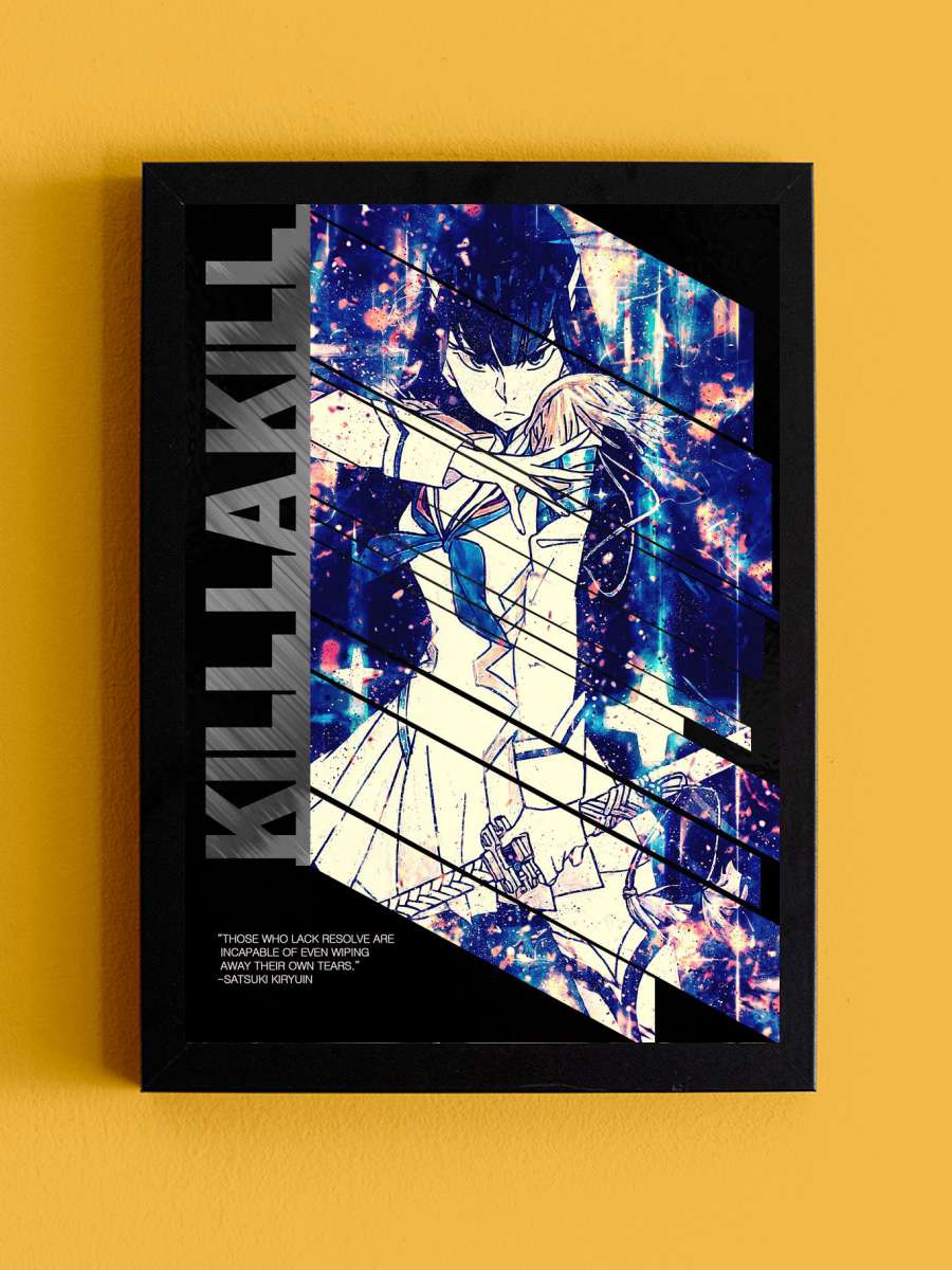 KLILL LA KILL SATSUKI Anime Tablo Siyah Çerçeveli Yüksek Kalite Anime Duvar Poster Tablo - En İyi Fiyatlarla