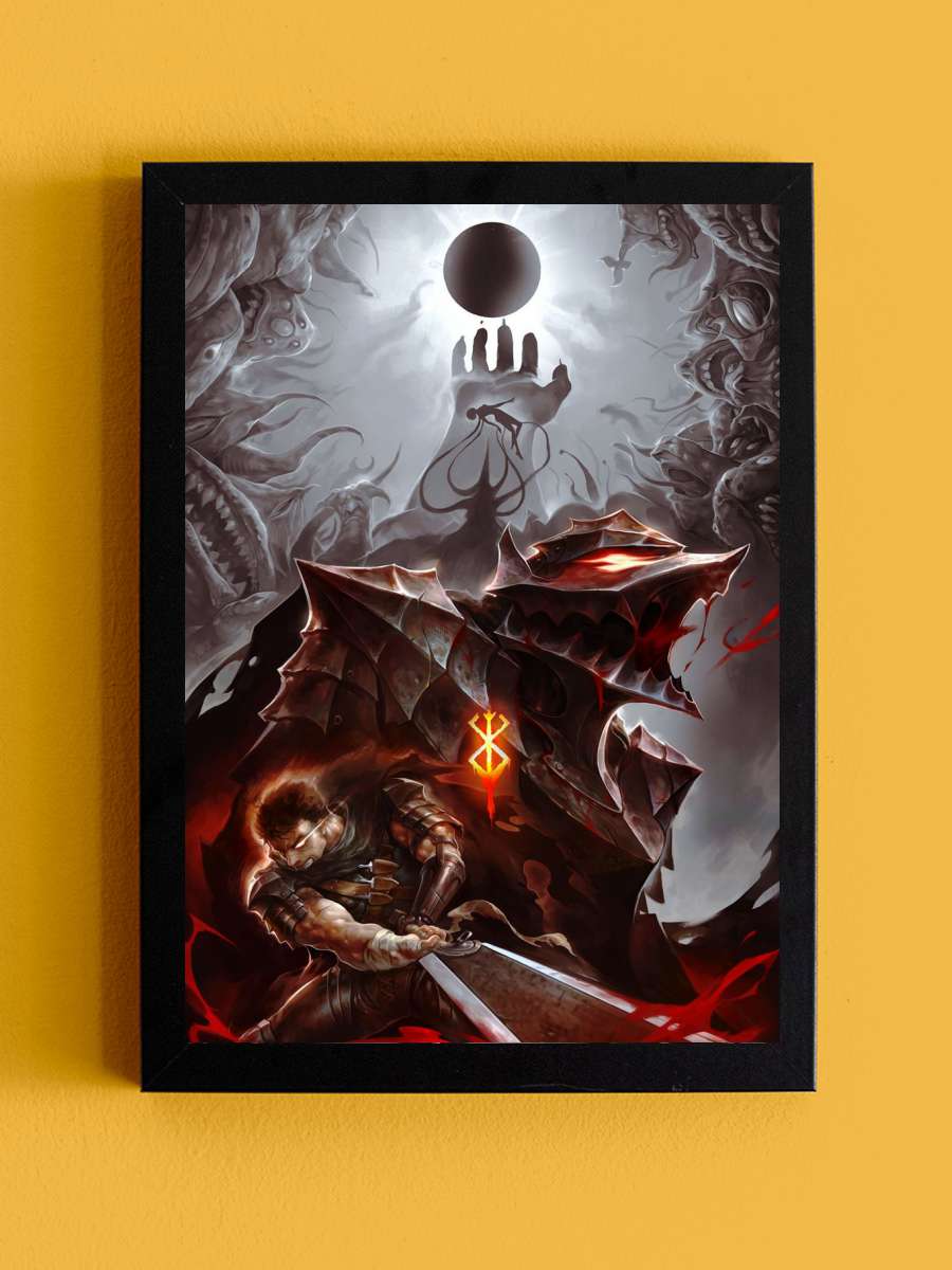 Knight Anime Tablo Siyah Çerçeveli Yüksek Kalite Anime Duvar Poster Tablo - En İyi Fiyatlarla