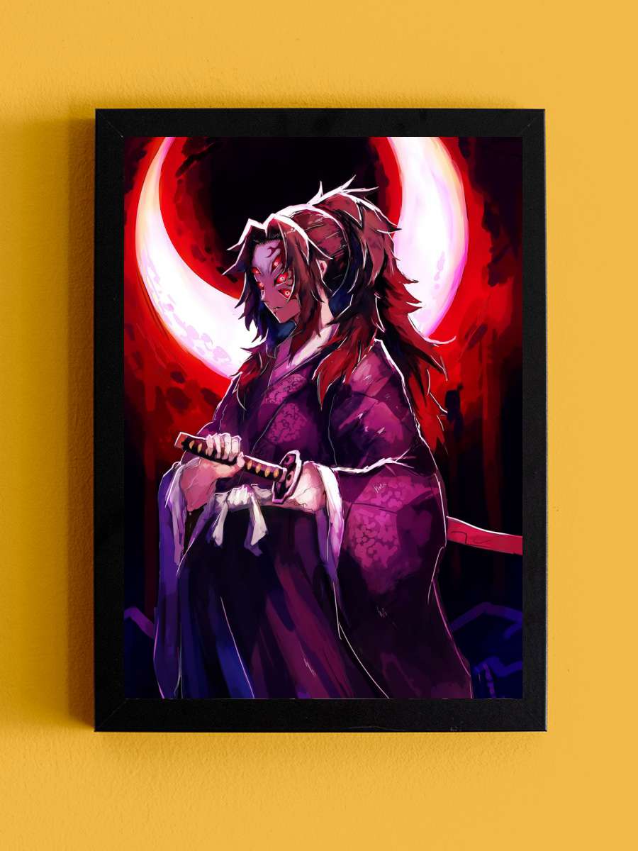 kokushibo demon slayer art Anime Tablo Siyah Çerçeveli Yüksek Kalite Anime Duvar Poster Tablo - En İyi Fiyatlarla