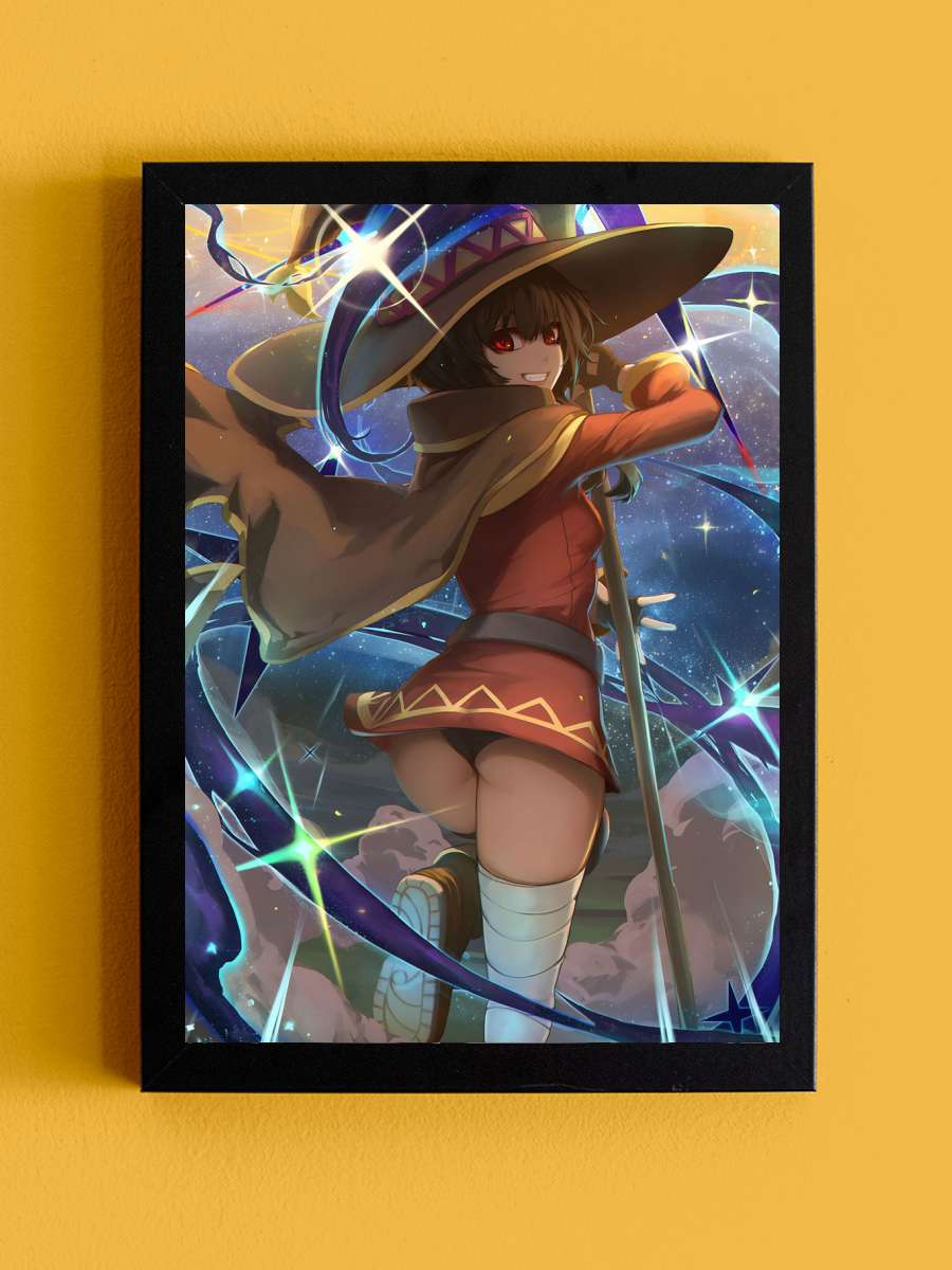 konosuba Anime Tablo Siyah Çerçeveli Yüksek Kalite Anime Duvar Poster Tablo - En İyi Fiyatlarla