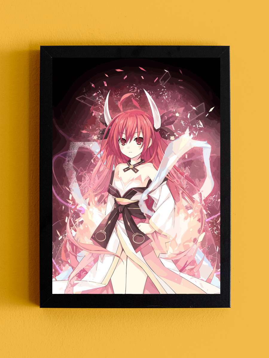 Kotori Date a live Anime Tablo Siyah Çerçeveli Yüksek Kalite Anime Duvar Poster Tablo - En İyi Fiyatlarla
