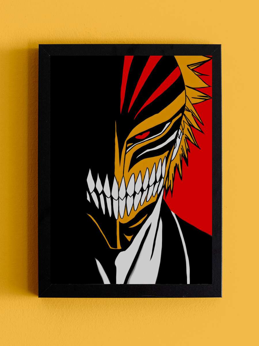 kurosaki hollow mask Anime Tablo Siyah Çerçeveli Yüksek Kalite Anime Duvar Poster Tablo - En İyi Fiyatlarla