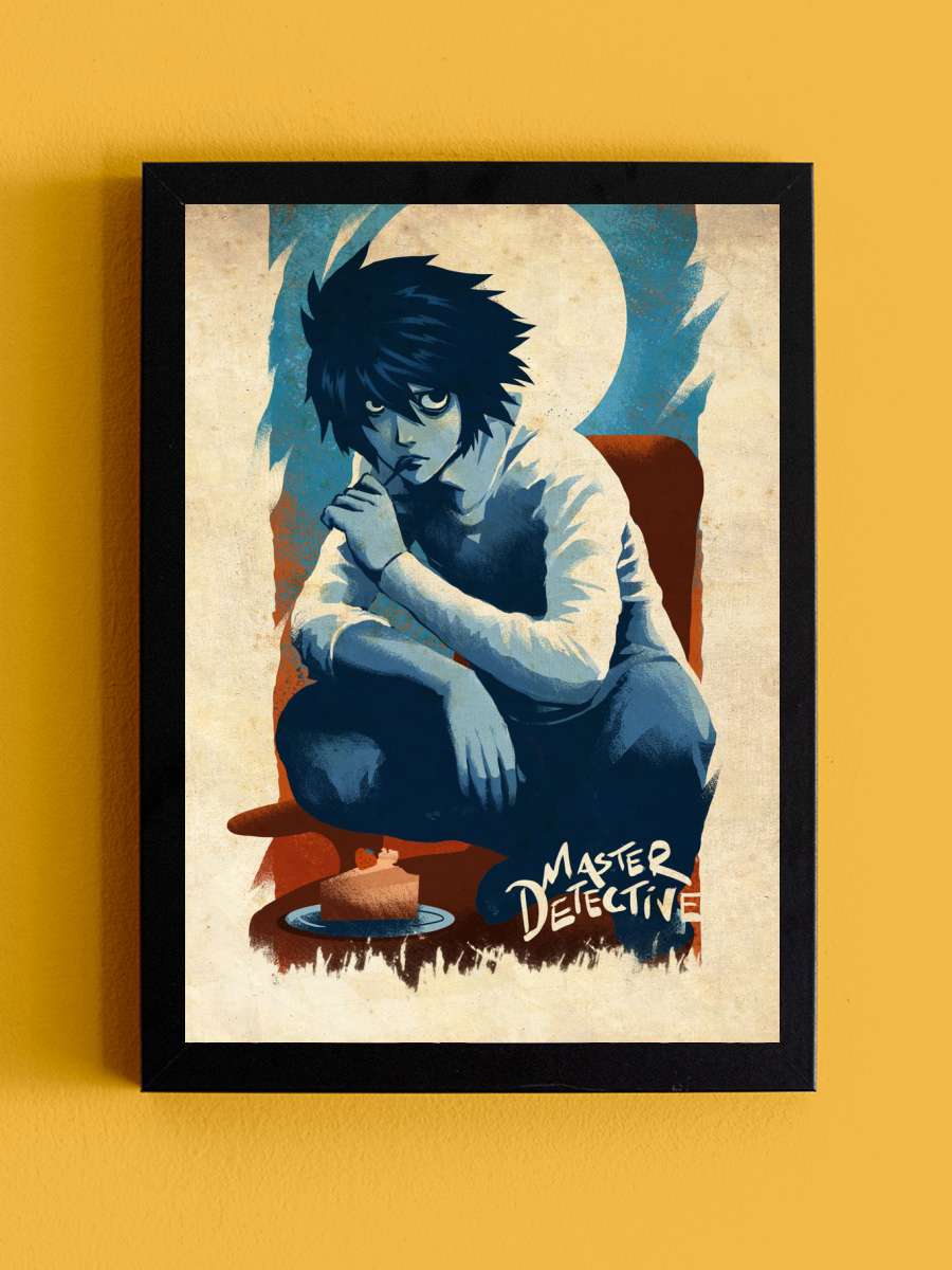L Anime Tablo Siyah Çerçeveli Yüksek Kalite Anime Duvar Poster Tablo - En İyi Fiyatlarla