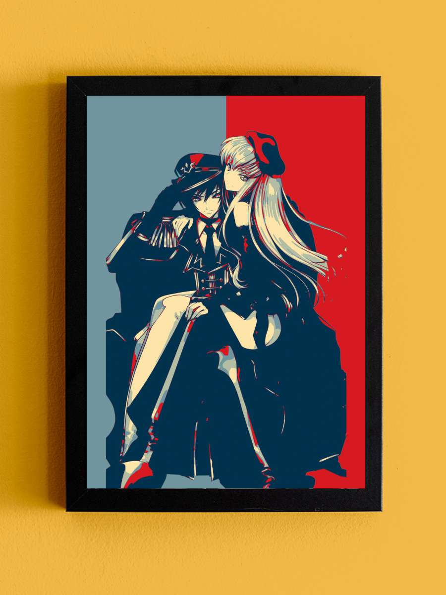 Lelouch Lamperouge and CC Anime Tablo Siyah Çerçeveli Yüksek Kalite Anime Duvar Poster Tablo - En İyi Fiyatlarla