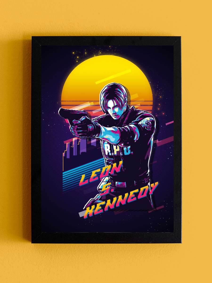 Leon Anime Tablo Siyah Çerçeveli Yüksek Kalite Anime Duvar Poster Tablo - En İyi Fiyatlarla