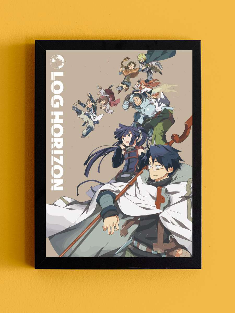 Log Horizon Anime Tablo Siyah Çerçeveli Yüksek Kalite Anime Duvar Poster Tablo - En İyi Fiyatlarla