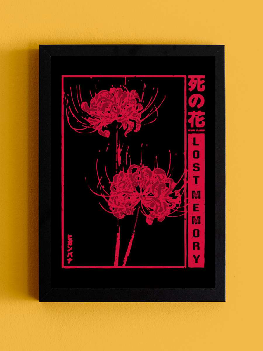 Lost Memory spider lily Anime Tablo Siyah Çerçeveli Yüksek Kalite Anime Duvar Poster Tablo - En İyi Fiyatlarla