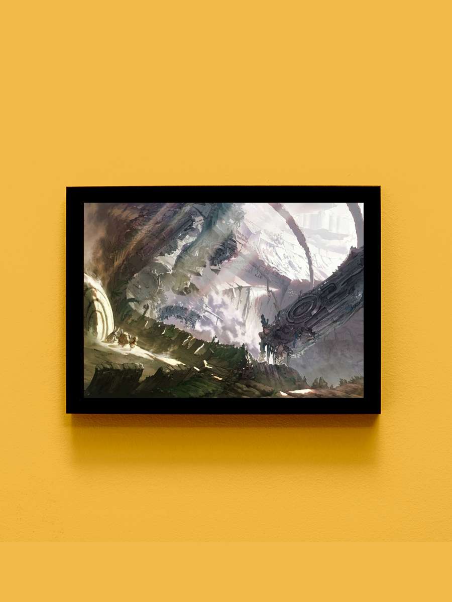 made in abyss Anime Tablo Siyah Çerçeveli Yüksek Kalite Anime Duvar Poster Tablo - En İyi Fiyatlarla