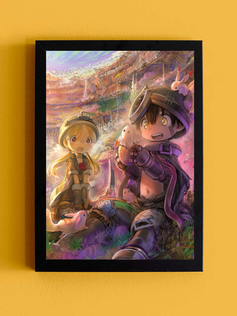 Made in Abyss Anime Tablo Siyah Çerçeveli Yüksek Kalite Anime Duvar Poster Tablo - En İyi Fiyatlarla