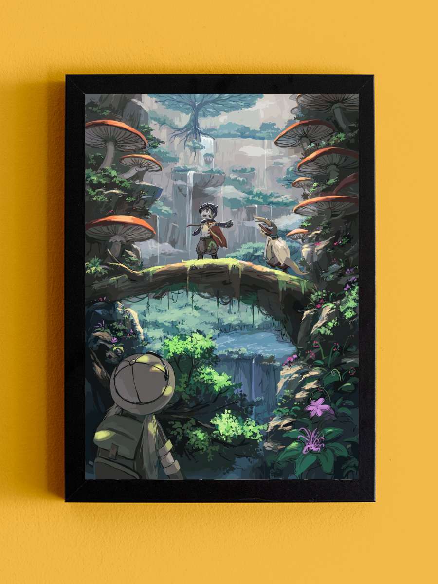 Made In Abyss Anime Tablo Siyah Çerçeveli Yüksek Kalite Anime Duvar Poster Tablo - En İyi Fiyatlarla