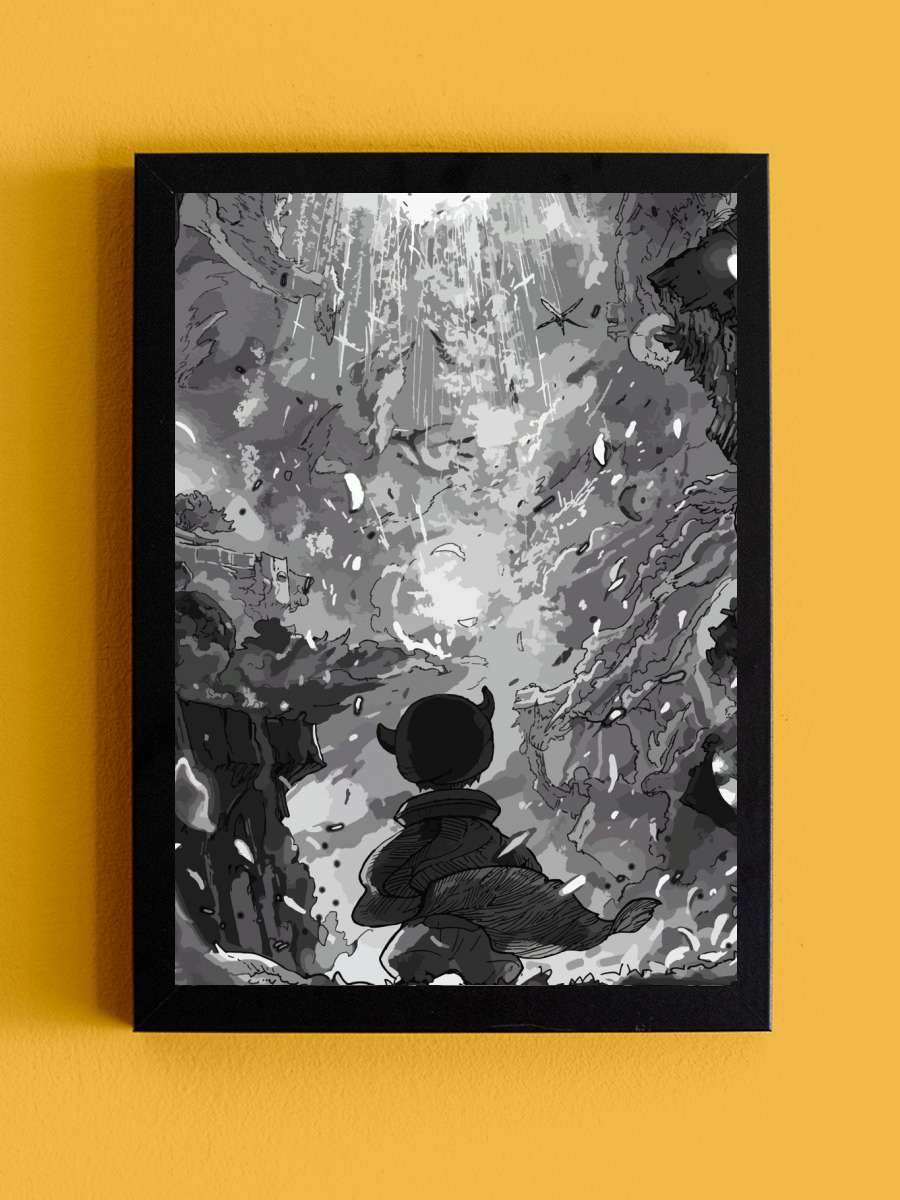 Made in abyss Anime Tablo Siyah Çerçeveli Yüksek Kalite Anime Duvar Poster Tablo - En İyi Fiyatlarla