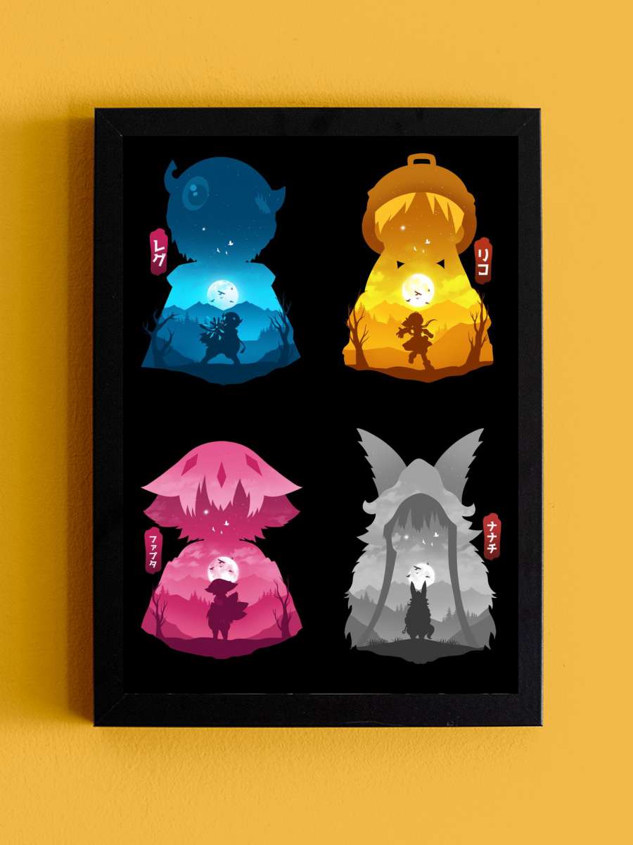 Made In Abyys Anime Tablo Siyah Çerçeveli Yüksek Kalite Anime Duvar Poster Tablo - En İyi Fiyatlarla