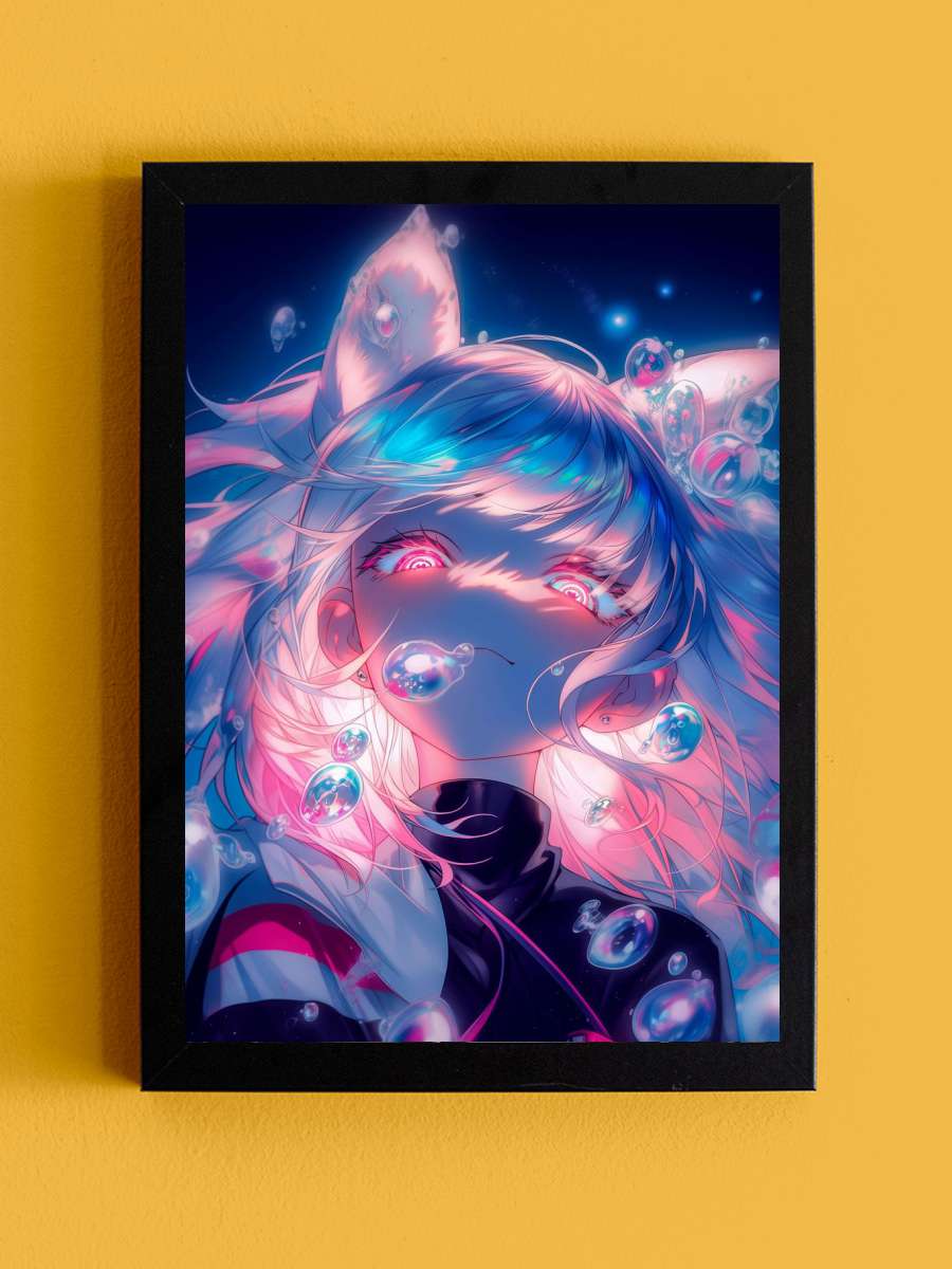 Magical Anime Girl Anime Tablo Siyah Çerçeveli Yüksek Kalite Anime Duvar Poster Tablo - En İyi Fiyatlarla