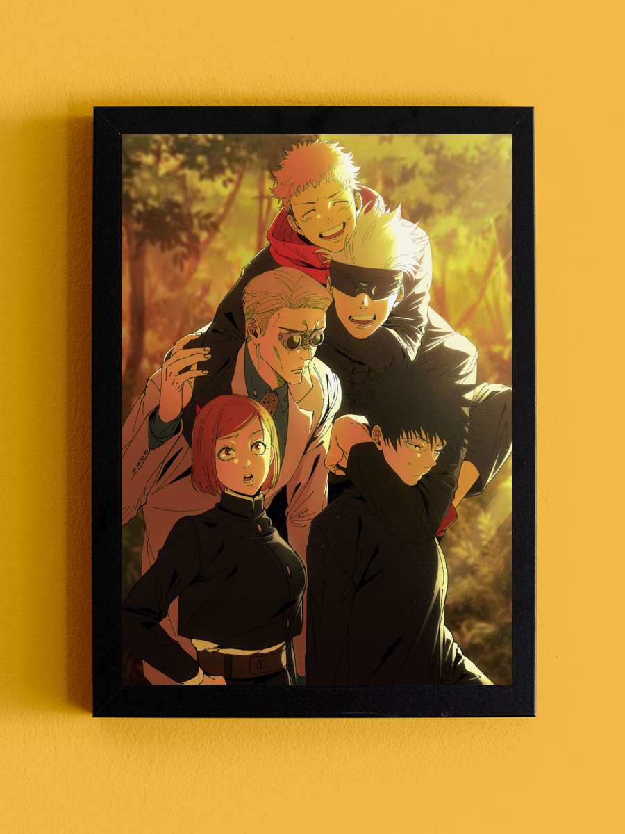 Maki Zenin jujutsu Anime Tablo Siyah Çerçeveli Yüksek Kalite Anime Duvar Poster Tablo - En İyi Fiyatlarla