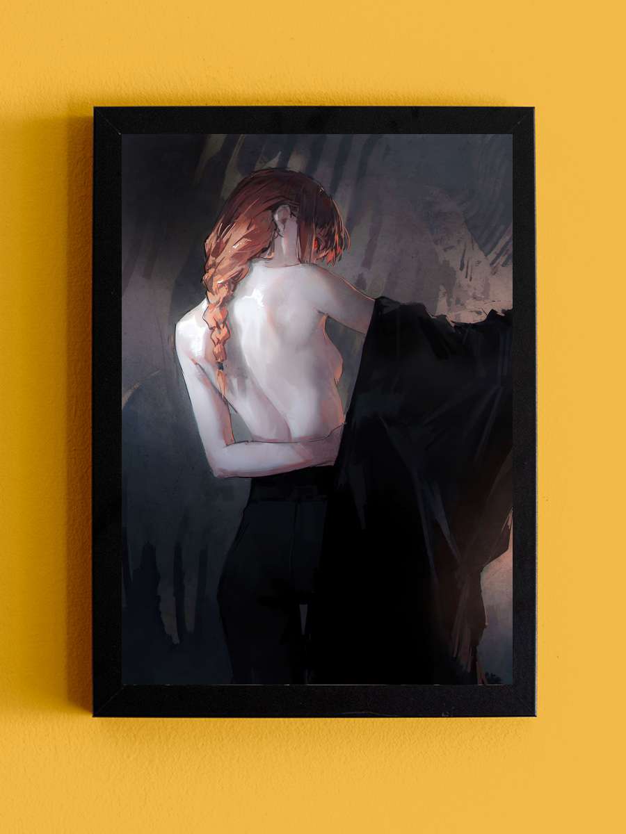 Makima Chainsaw man Anime Tablo Siyah Çerçeveli Yüksek Kalite Anime Duvar Poster Tablo - En İyi Fiyatlarla