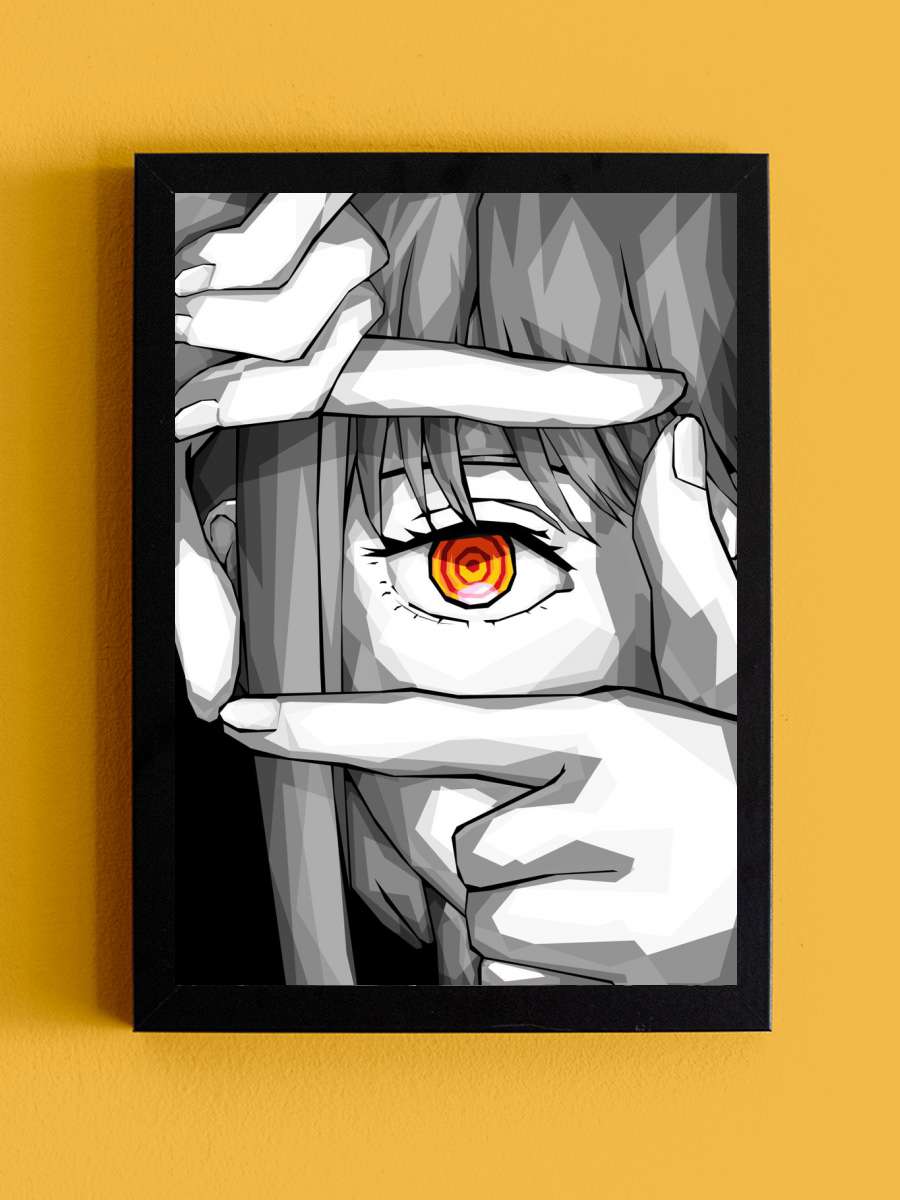 Makima Anime Tablo Siyah Çerçeveli Yüksek Kalite Anime Duvar Poster Tablo - En İyi Fiyatlarla